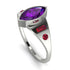 Marquise Bezel Amethyst Ring - Juliana No. 312