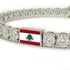 Diamond Tennis Bracelet with Lebanon Flag no. 3