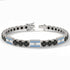 Black Diamond Tennis Bracelet with Argentina Flag no. 9 image 2