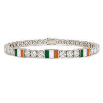 Diamond Tennis Bracelet with Ireland Flag no. 3 image 1