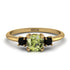 Classic Three Stone Peridot Engagement Ring - Valentina No. 707 image 1