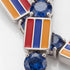 Sapphire Tennis Bracelet with Armenia Flag no. 15