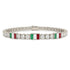 Diamond Tennis Bracelet with Italy Flag no. 3 image 1