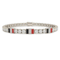 Diamond Tennis Bracelet with Belgium Flag no. 3 image 1