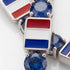 Sapphire Tennis Bracelet with France Flag no. 15