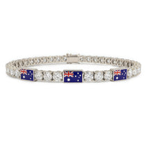 Diamond Tennis Bracelet with Australia Flag no. 3 image 1