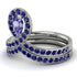 Tanzanite Pear Shape Stacking Bridal Set - Emilia No. 215