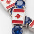 Sapphire Tennis Bracelet with Canada Flag no. 15 image 4
