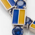 Sapphire Tennis Bracelet with Ukraine Flag no. 15