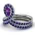 Amethyst Pear Shape Stacking Bridal Set - Emilia No. 315 image 3