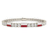 Diamond Tennis Bracelet with Poland Flag no. 3 image 1