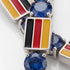 Sapphire Tennis Bracelet with Germany Flag no. 15 image 3