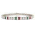 Diamond Tennis Bracelet with Mexico Flag no. 3
