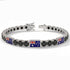 Black Diamond Tennis Bracelet with Australia Flag no. 9