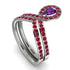Amethyst Pear Shape Stacking Bridal Set - Emilia No. 312 image 4