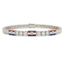 Diamond Tennis Bracelet with Croatia Flag no. 3 image 1