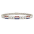 Diamond Tennis Bracelet with Croatia Flag no. 3