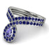 Tanzanite Pear Shape Stacking Bridal Set - Emilia No. 215