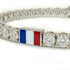 Diamond Tennis Bracelet with France Flag no. 3