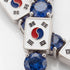 Sapphire Tennis Bracelet with South Korea Flag no. 15