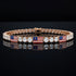 Diamond Tennis Bracelet with United States Flag no. 2