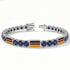 Sapphire Tennis Bracelet with Germany Flag no. 15