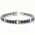 Sapphire Tennis Bracelet with Ireland Flag no. 15