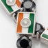 Black Diamond Tennis Bracelet with India Flag no. 9