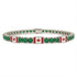 Emerald Tennis Bracelet with Canada Flag no. 6