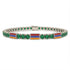 Emerald Tennis Bracelet with Armenia Flag no. 6