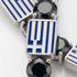 Black Diamond Tennis Bracelet with Greece Flag no. 9