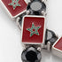 Black Diamond Tennis Bracelet with Morocco Flag no. 9 image 3