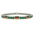 Emerald Tennis Bracelet with Germany Flag no. 6 image 1