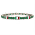 Emerald Tennis Bracelet with Italy Flag no. 6