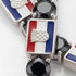Black Diamond Tennis Bracelet with Croatia Flag no. 9
