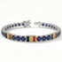 Sapphire Tennis Bracelet with Belgium Flag no. 15