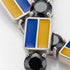 Black Diamond Tennis Bracelet with Ukraine Flag no. 9 image 3