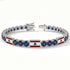 Sapphire Tennis Bracelet with Lebanon Flag no. 15 image 2