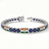 Sapphire Tennis Bracelet with India Flag no. 15 image 2