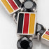 Black Diamond Tennis Bracelet with Germany Flag no. 9