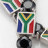 Black Diamond Tennis Bracelet with South Africa Flag no. 9 image 3