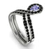 Tanzanite Pear Shape Stacking Bridal Set - Emilia No. 209 image 4