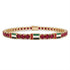 Ruby Tennis Bracelet with United Arab Emirates Flag no. 10