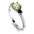 Classic Three Stone Peridot Engagement Ring - Valentina No. 709 image 2