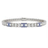 Diamond Tennis Bracelet with Israeli Flag no. 3