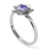 Lotus Flower Solitaire Tanzanite Ring - Lotus no. 203