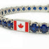 Sapphire Tennis Bracelet with Canada Flag no. 15