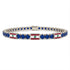 Sapphire Tennis Bracelet with Lebanon Flag no. 15