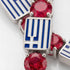 Ruby Tennis Bracelet with Greece Flag no. 12 image 3