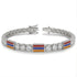 Diamond Tennis Bracelet with Armenia Flag no. 3